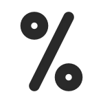Sign Percent SVG Icon